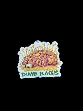 Dime Bags Brain Sticker